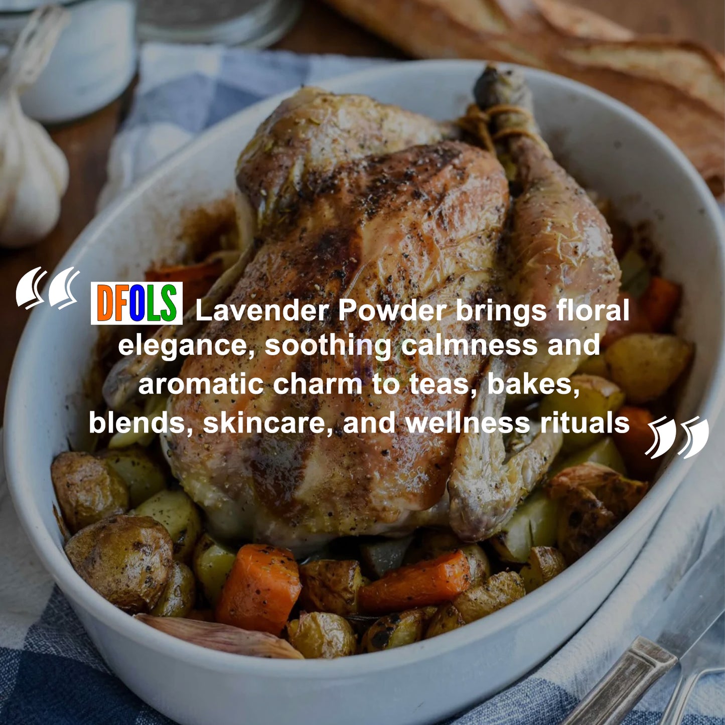 100% Pure Natural Dried Lavender Flowers – Premium Grade for Skincare, Relaxation, Aromatherapy, Tea, Cooking, Crafts, Potpourri, DIY Beauty Products & Home Fragrance - DFOLS