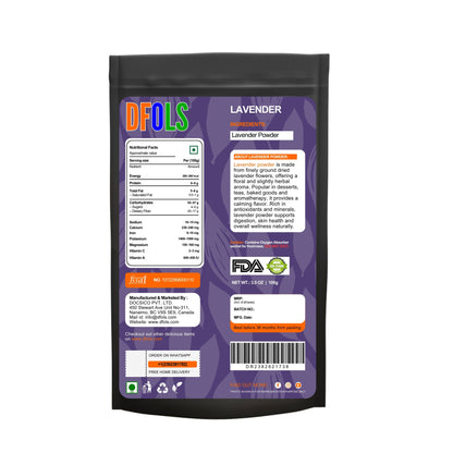 100% Pure Natural Dried Lavender Flowers – Premium Grade for Skincare, Relaxation, Aromatherapy, Tea, Cooking, Crafts, Potpourri, DIY Beauty Products & Home Fragrance - DFOLS