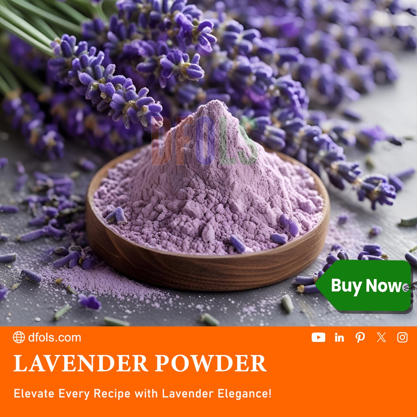 100% Pure Natural Dried Lavender Flowers – Premium Grade for Skincare, Relaxation, Aromatherapy, Tea, Cooking, Crafts, Potpourri, DIY Beauty Products & Home Fragrance - DFOLS