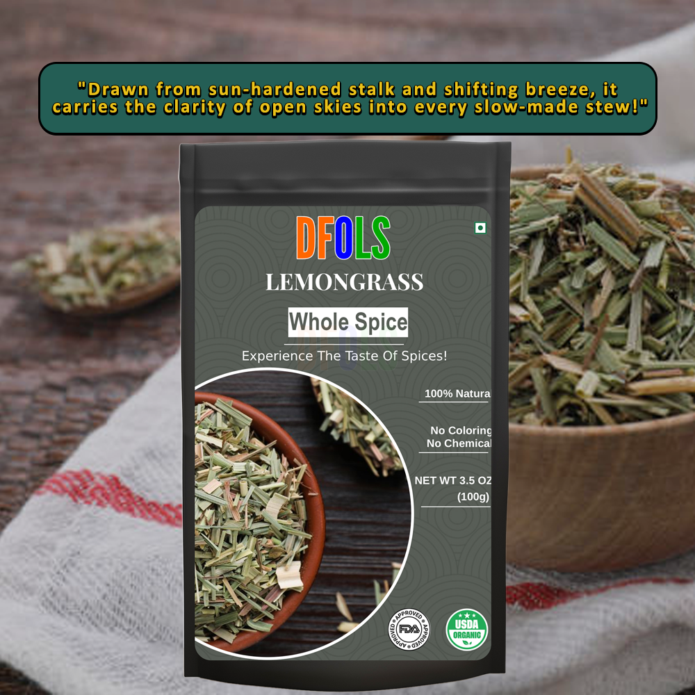 DFOLS Lemongrass Whole Spice Cooking 0.22lb 3.5oz 100g レモングラス