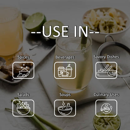 Lemongrass Powder  freshly ground dried herb. Used for cooking and tea. - DFOLS