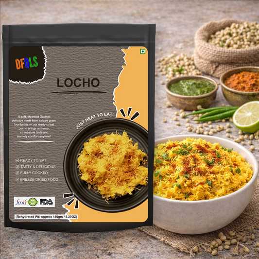 Locho (Gujarati Steamed Snack) | Authentic Heat & Serve Ready Snack | Soft, Savory & Protein-Rich | Traditional Gujarati Taste | Easy & Quick Meal Option