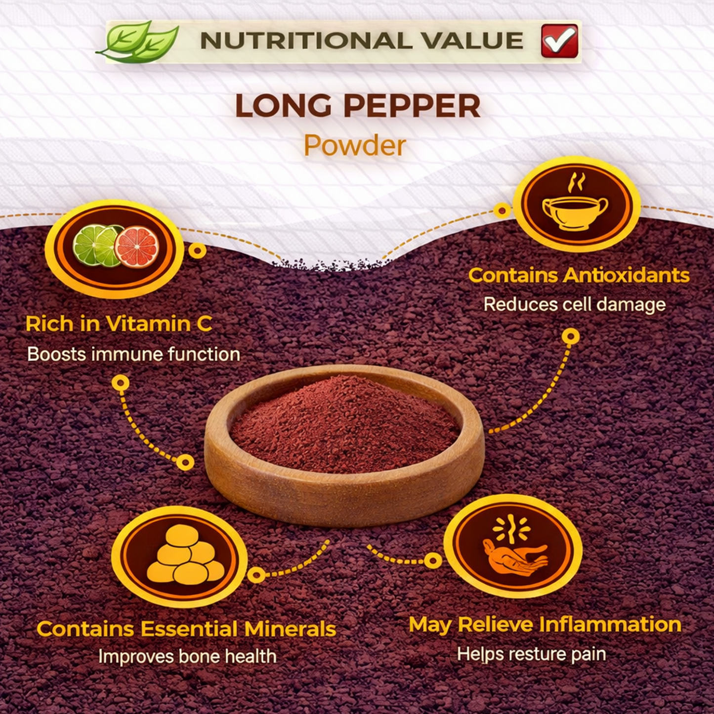 Dfols Long Pepper Powder 100g (3.5oz / 0.22lb) Pure Natural Spice – ロングペッパー