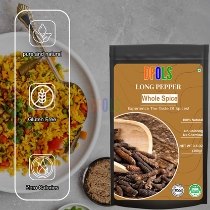 DFOLS Long Pepper Whole Spice Cooking 0.22lb 3.5oz 100g ヒハツ