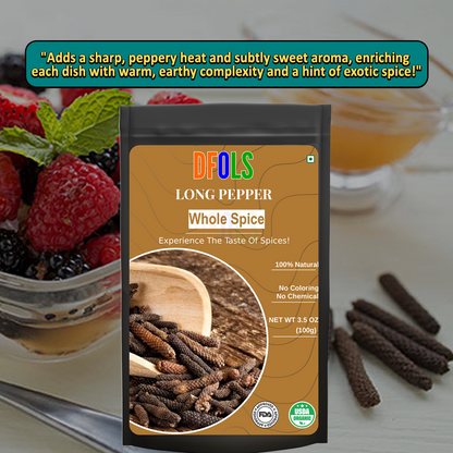 DFOLS Long Pepper Whole Spice Cooking 0.22lb 3.5oz 100g ヒハツ