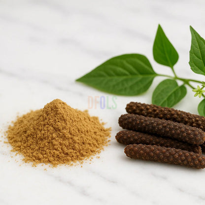 Organic Long Pepper Powder | 100% Pure & Natural Spice | Premium Pippali for Cooking, Ayurveda & Wellness - DFOLS