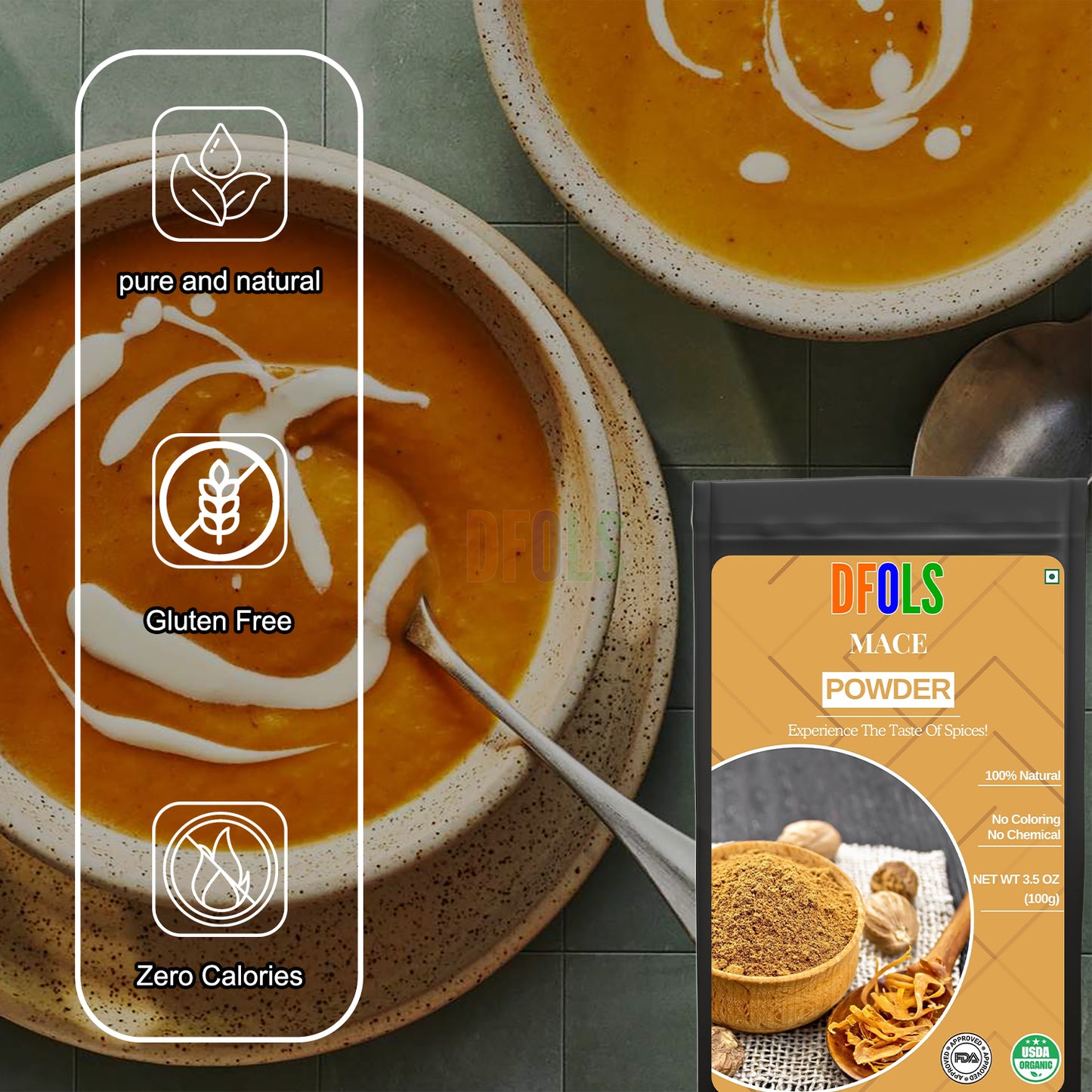 100% Organic & Natural | Vegan | Gluten-Friendly | Non-GMO | Kosher Certified Superfood Supplement | Pure Indian Origin Nutrition for Daily Wellness, Energy & Immunity Support - DFOLS