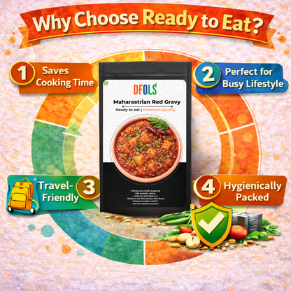 Dfols Maharashtrian Red Gravy Ready to Eat Spicy Curry0. 8.82oz 250gマハラシュトラレッドグレ