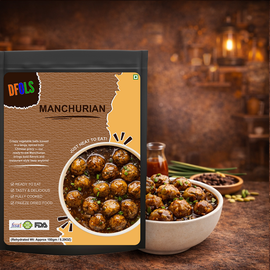 Manchurian Gravy | Indian-Chinese Style Veg Dumplings in Spicy, Bold Sauce | Ready-to-Eat Shelf-Stable Meal | Rich Flavour, Quick & Convenient Meal Pack
