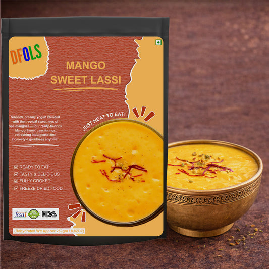 Mango Sweet Lassi | Refreshing Yogurt-Based Indian Drink | Made with Real Mango Flavor | Ready-to-Serve Smooth & Creamy Beverage | Authentic Taste