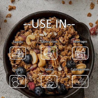 Pure Maple Sugar, Natural Sweetener, Maple Powder - Perfect Sugar Alternative for Teas, Baking & More - DFOLS