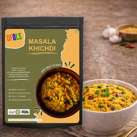 Masala Khichdi | Spiced Rice & Lentil Meal | Ready-to-Eat Heat & Serve | Comforting, Flavorful Indian Dish | Nutritious & Convenient Meal Pack