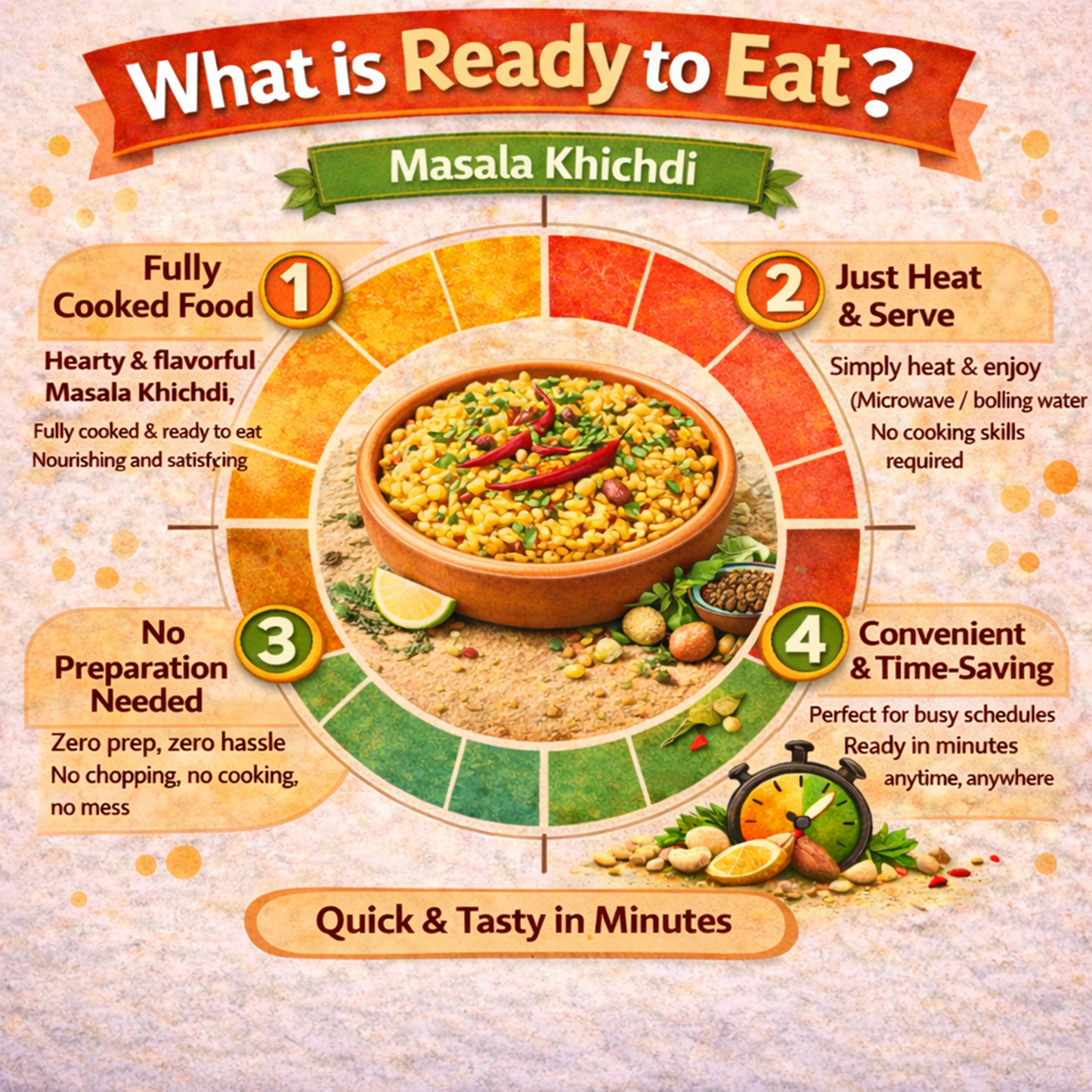 Dfols Masala Khichdi Ready to Eat Spiced Rice Lentils 7.05oz 200g キチュリ