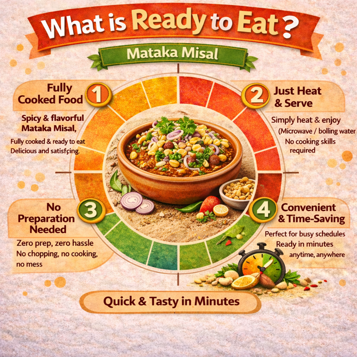 Dfols Mataki Misal Ready to Eat Spicy Sprouts Curry 0.55lb 8.82oz 250g マタキミサル