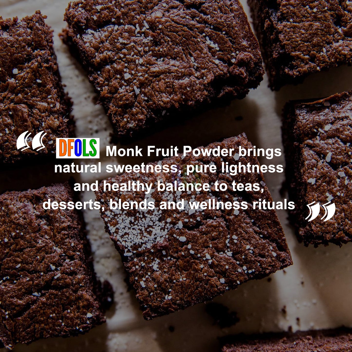 Monk Fruit Powder – Natural Zero-Calorie Sweetener for Baking, Cooking, Keto & Diabetic Diets | Non-GMO, Gluten-Free, Low-Carb Sugar Substitute for Coffee, Tea & Desserts - DFOLS