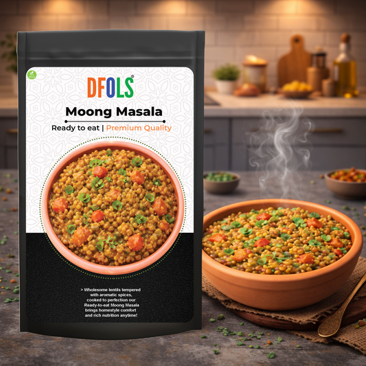 Dfols Moong Masala Ready to Eat Spiced Lentil Curry 0.55lb 8.82oz 250g ムーングマサラ