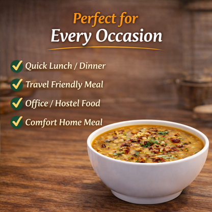 Moong Masala Ready-to-Eat | Protein-Rich Indian Lentil Curry with Aromatic Spices | Heat & Serve Meal | Natural Ingredients, Flavorful & Nutritious