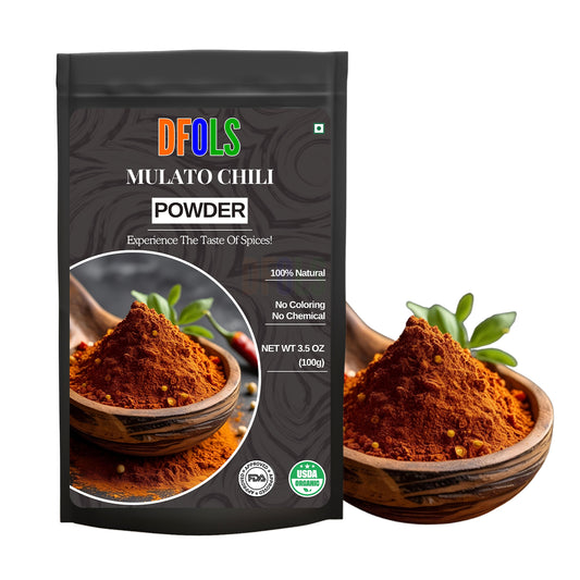 Premium Mulato Chili Powder | 100% Pure, Smoky & Mildly Sweet Flavor | Ideal for Mexican Cooking, Sauces, Stews, Rubs & Seasonings | Authentic Dried Pepper Spice for Home & Professional Kitchens - DFOLS