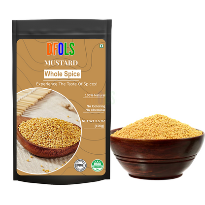 Dfols Mustard Whole Spice Cooking 0.22lb 3.5oz 100g マスタードパウダー