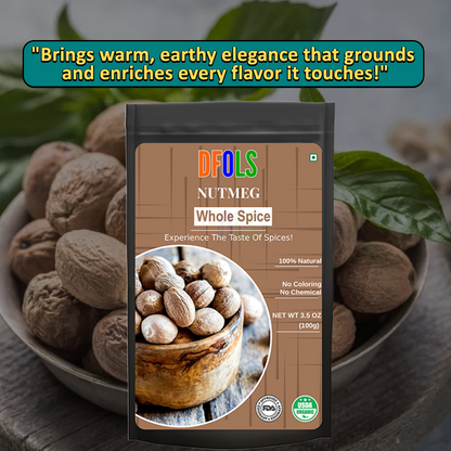 DFOLS Nutmeg Whole Spice Cooking 0.22lb 3.5oz 100g ナツメグパウダー