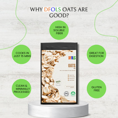 DFOLS Oats Whole Grain Mild Nutty Cooking  0.55lb 8.82oz 250g  オーツ麦