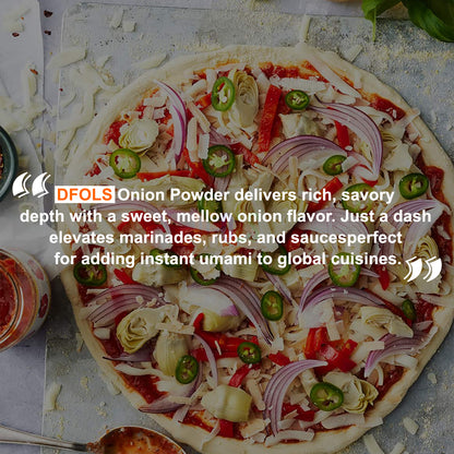 Onion Powder Non GMO, Gluten Free, 100% Raw, Sourced from India, Perfect for Cooking, Seasonings. - DFOLS