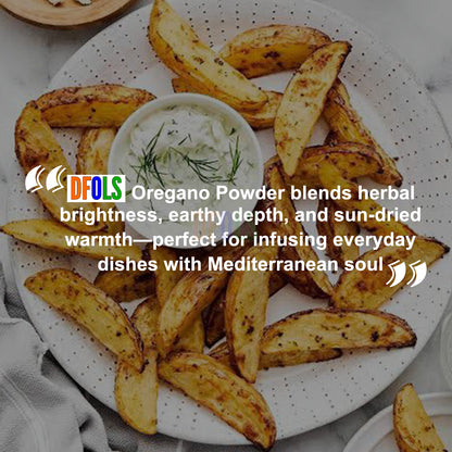 Organic Oregano Ground – Pure Dried Oregano Herb Leaves Powder | Natural, Aromatic Spice for Cooking | Perfect for Pizza, Pasta, Soups, Sauces, Marinades & Mediterranean Dishes - DFOLS