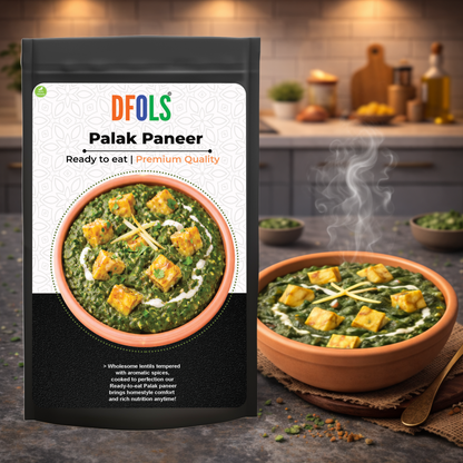 Dfols Palak Paneer Ready to Eat Spinach Cottage Cheese 7.76oz 220g パラックパニール