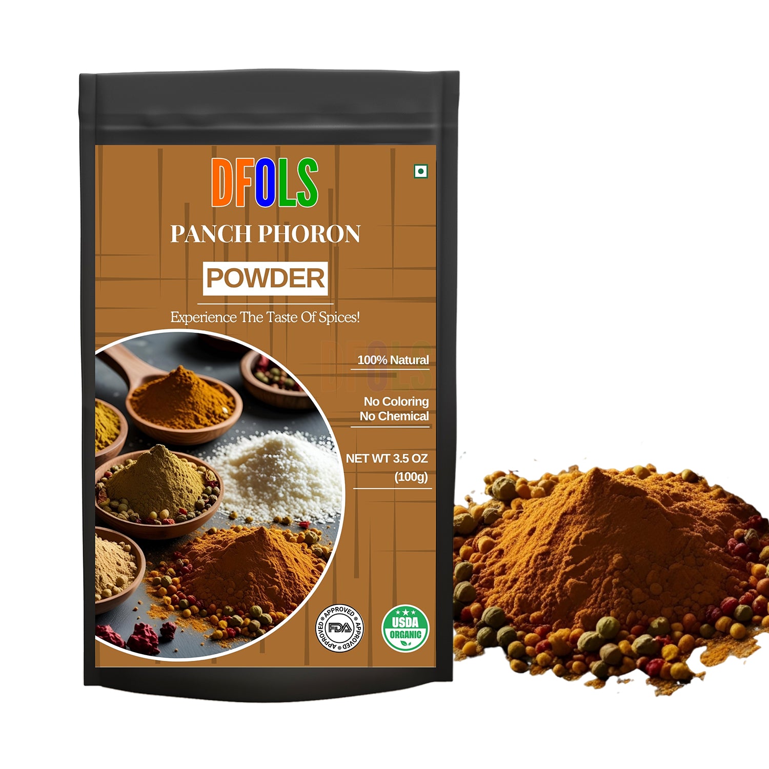 Panch Puran | All Natural Bengali 5-Spice Blend | Vegan, Gluten-Friendly, NON-GMO, Kosher | Authentic Indian Origin Seasoning - DFOLS