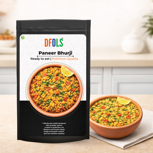 DFOLS Paneer Bhurji Ready to Eat Indian Cottage Cheese Curry 7.76oz 220g パニールブー