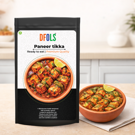 DFOLS Paneer Tikka Ready to Eat Spiced Grilled Paneer 0.49lb 7.76oz 220gパニールティッカ