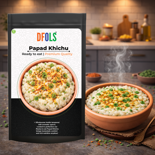 Dfols Papad Khichu Ready to Eat Gujarati Snack 0.44lb 7.05oz 200g パパドキチュ