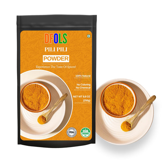 Organic Pili Pili Powder | Authentic African Spicy Seasoning | All-Natural, Gluten-Free, No Additives | Bold Heat for Cooking, Grilling, Marinades & Sauces - DFOLS