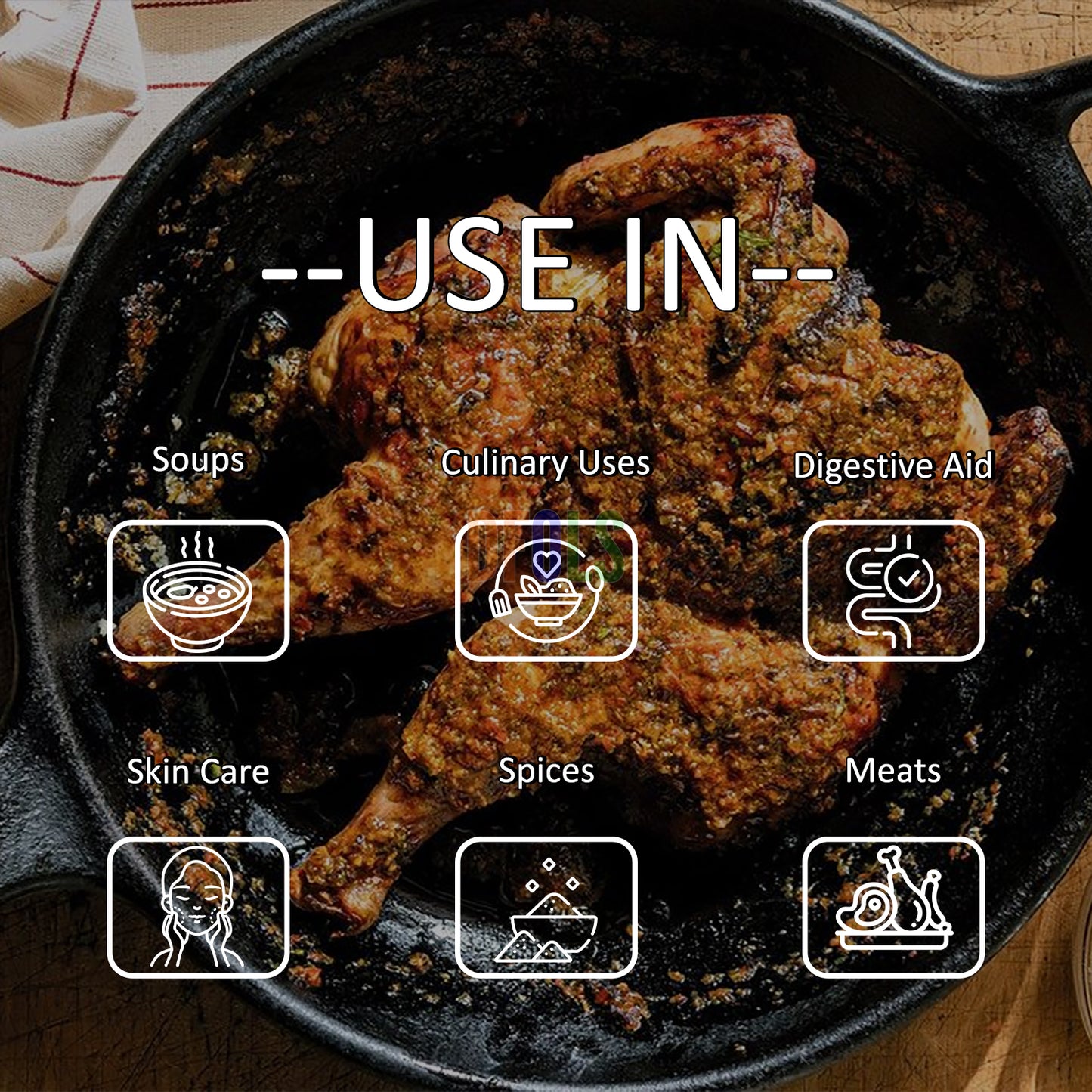 Organic Pili Pili Powder | Authentic African Spicy Seasoning | All-Natural, Gluten-Free, No Additives | Bold Heat for Cooking, Grilling, Marinades & Sauces - DFOLS