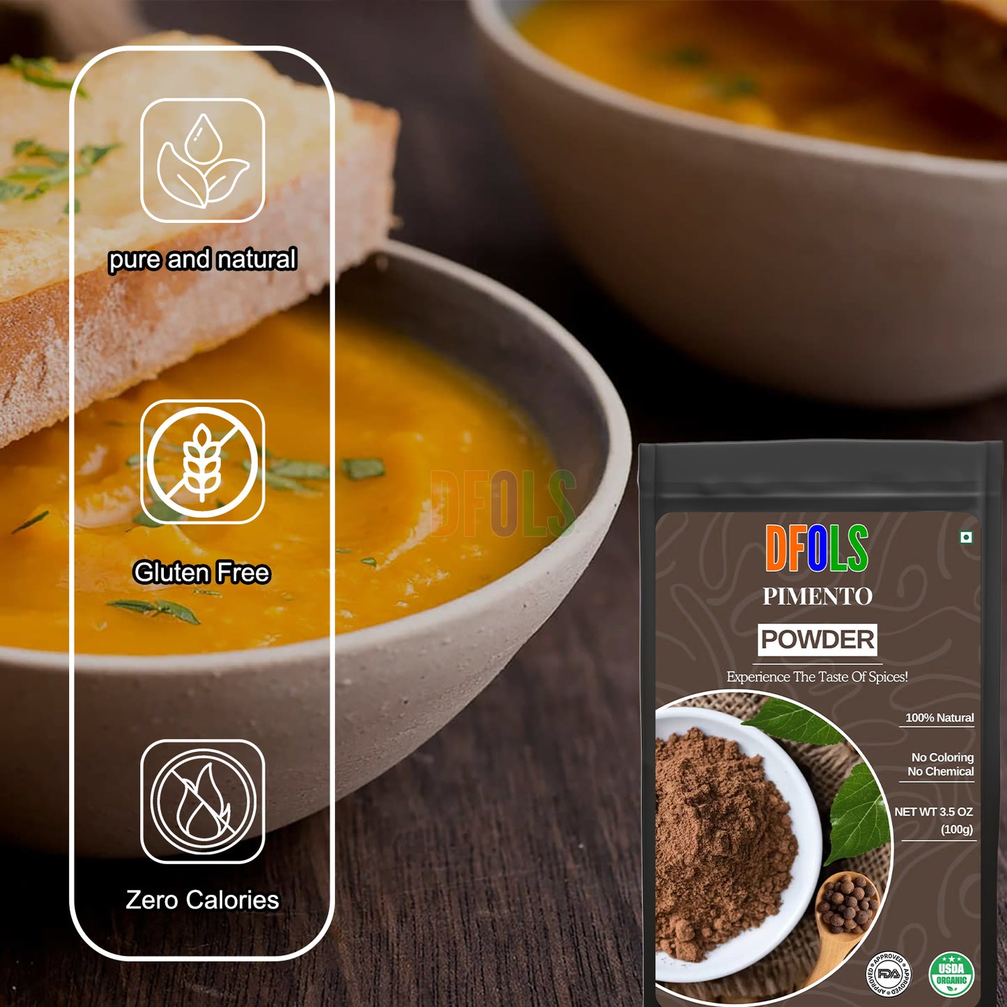 100% Pure, Versatile Spice for Baking, Cooking, and Seasoning – Rich Flavor for Sweet and Savory Recipes - DFOLS