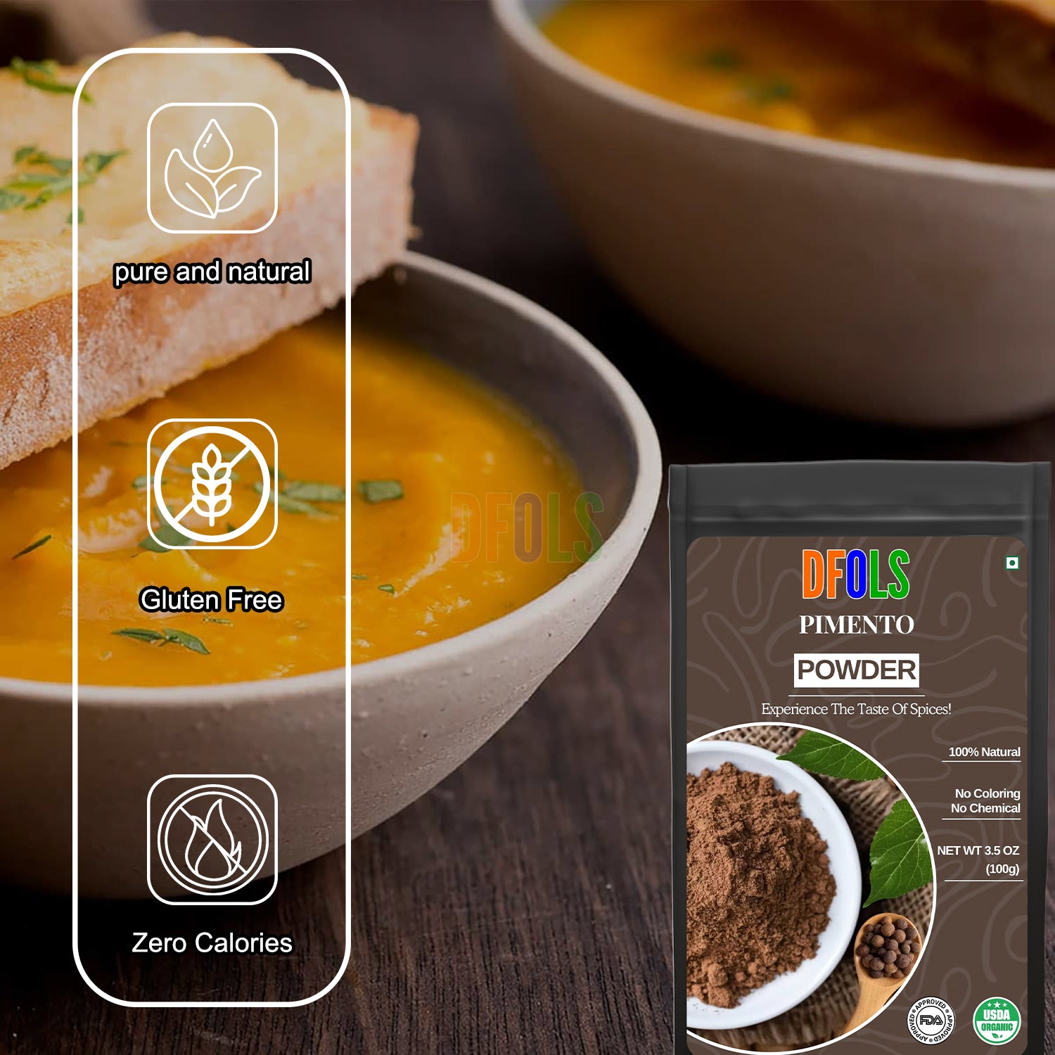 100% Pure, Versatile Spice for Baking, Cooking, and Seasoning – Rich Flavor for Sweet and Savory Recipes - DFOLS