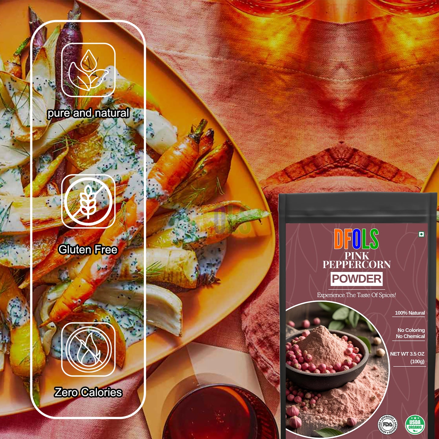 Premium Quality, All-Natural Spicy and Fruity Seasoning – Perfect for Cooking, Baking, and DIY Recipes - DFOLS