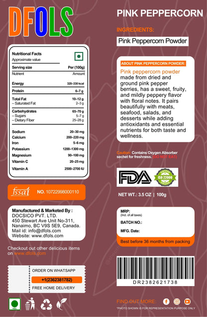 Premium Quality, All-Natural Spicy and Fruity Seasoning – Perfect for Cooking, Baking, and DIY Recipes - DFOLS