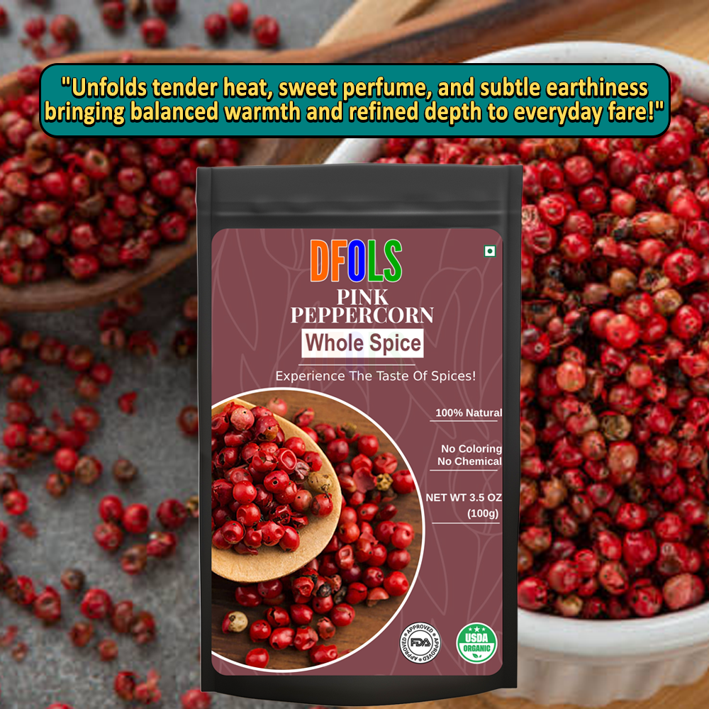 DFOLS Pink Peppercorn Whole Spice Cooking 0.22lb 3.5oz 100g ピンクペッパー