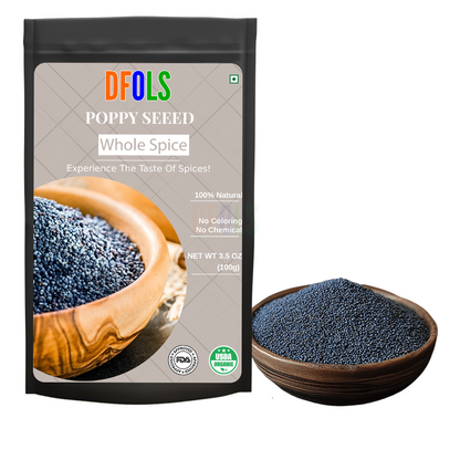 DFOLS Poppy Seed Whole Spice Cooking 0.22lb 3.5oz 100g ケシの実