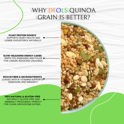 DFOLS Quinoa Whole Grain Light Nutty Cooking  0.55lb 8.82oz 250g  キヌア