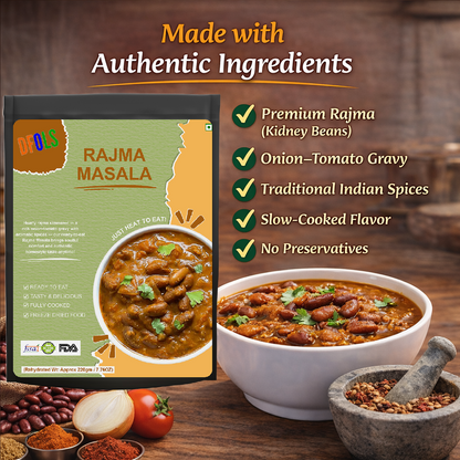 Rajma Masala | Protein-Rich Kidney Bean Curry | Authentic Indian Spices | Ready to Eat | Heat & Serve Meal | Delicious & Nutritious Vegetarian Curry