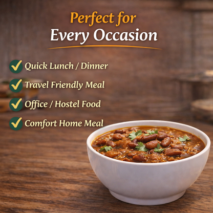 Rajma Masala | Protein-Rich Kidney Bean Curry | Authentic Indian Spices | Ready to Eat | Heat & Serve Meal | Delicious & Nutritious Vegetarian Curry