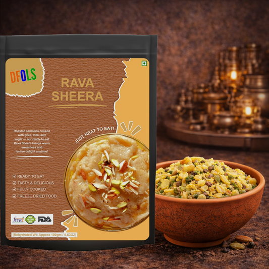 Rava Sheera | Authentic Indian Dessert Made with Ghee & Semolina | Heat & Serve Ready Sweet | Traditional Halwa Taste | Rich, Flavorful & Instant Dessert Cup