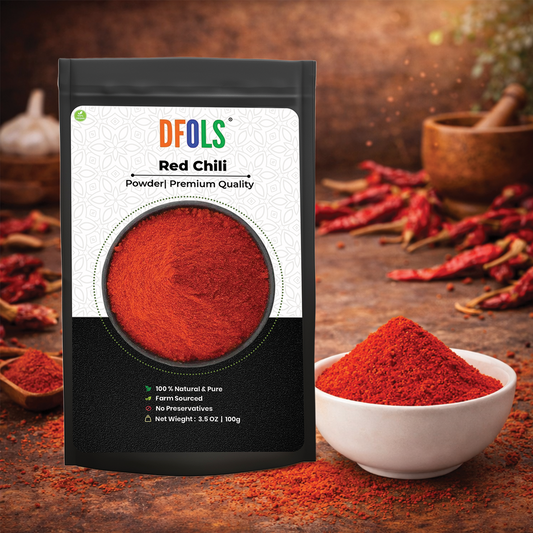Dfols Chili Powder 100g (3.5oz / 0.22lb) Pure Natural Indian Spice – チリパウダー