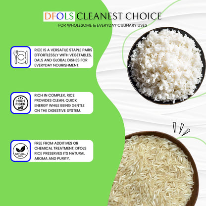 Premium Organic Long Grain Rice | 100% Natural, Gluten-Free, Non-GMO | Pesticide-Free, Hand-Picked Healthy Rice for Daily Meals, Biryani & Clean Eating