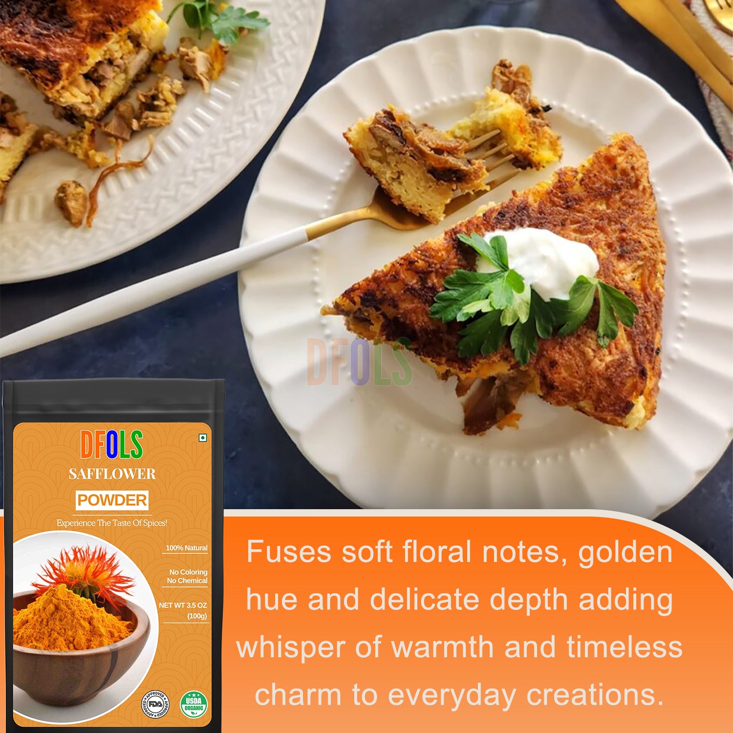 Pure & Natural Herbal Supplement for Skin, Hair & Wellness | Rich in Antioxidants, Vitamins & Nutrients | Non-GMO, Vegan-Friendly | Supports Daily Health (XX oz) - DFOLS