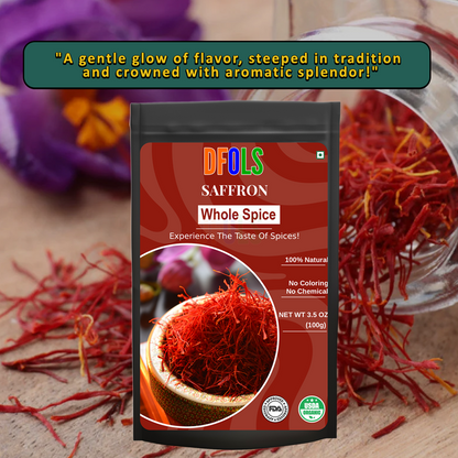 DFOLS Saffron Whole Spice Cooking 0.22lb 3.5oz 100g サフランパウダー