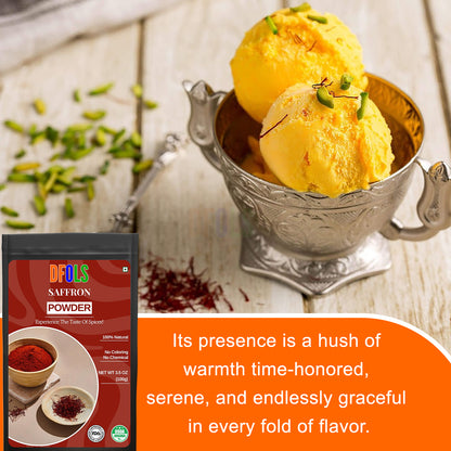 Premium Organic Super Negin Saffron Threads | 100% Pure Red Grade A+ | Non-GMO Certified | Ideal for Tea, Paella, Biryani, Rice, Desserts, Golden Milk, Risotto & Everyday Cooking - DFOLS
