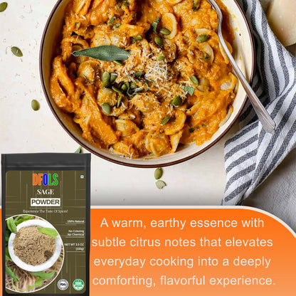 Saga Powder - All-Natural Herbal Powder for Cooking & Wellness - Vegan, Gluten-Free & Freshly Ground. - DFOLS